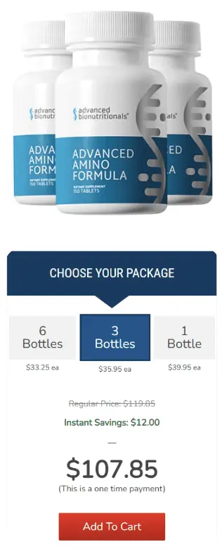 advanced amino formula 3 bottles price